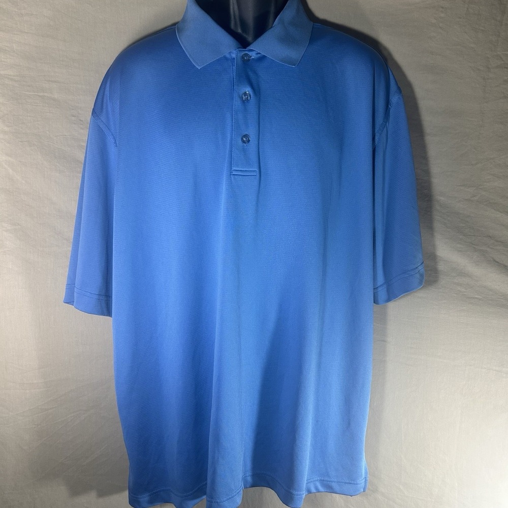 Monterey Club Polo Shirt Mens XXL Blue‎ Performance Golf Tennis Casual